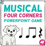 Musical Four Corners: Quarter - Eighth Notes & Quarter Rest Digital Resources